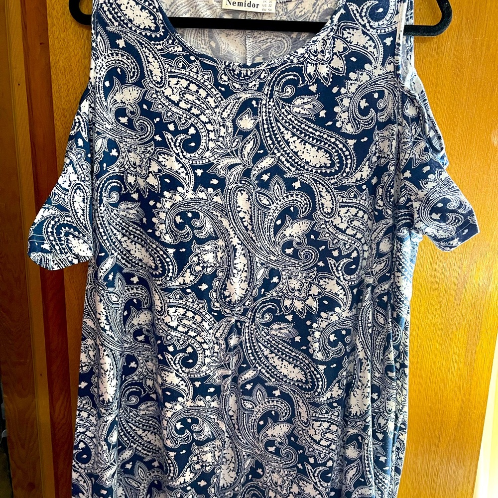 Plus Size Dress, 3X, Cold Shoulder